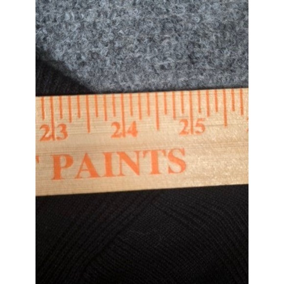 VTG Banana Republic Black V Neck Ribbed Long Sleeve Sweater Mens XXL Cotton Work - Picture 6 of 8